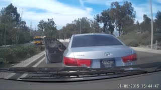 Bizarre accident in La Habra, California 09/01/2015