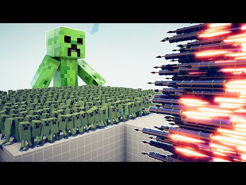 100x MINECRAFT CREEPER vs EVERY GOD - TABS | Totally Accurate Battle Simulator 2025