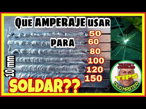 CUAL es el AMPERAJE IDEAL para soldar PLACA 10mm o más con ELECTRODO revestido? 6 formas de saberlo