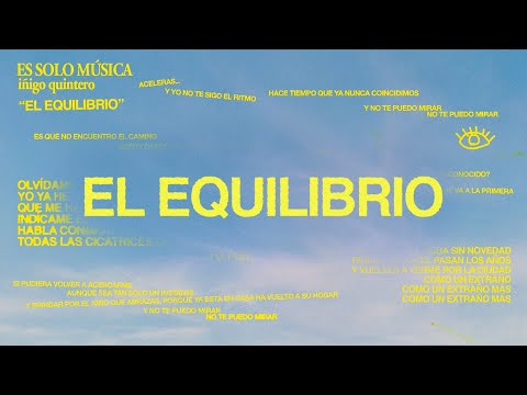 iñigo quintero - El Equilibrio (Official Lyric Video)