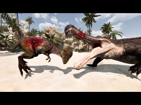 Sarcosuchus VS All Animals - King of Bones (By Gluten Free Games) [4K 60FPS Max Settings]