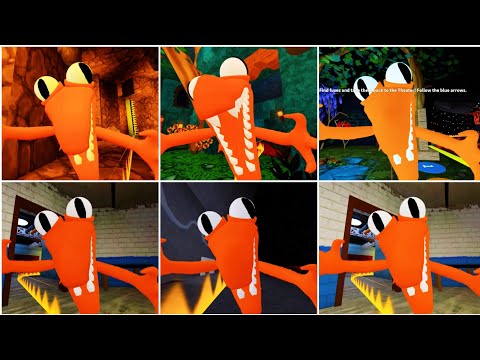 Rainbow Friends Orange Jumpscares In Different Spots