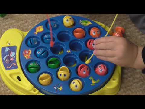 Unboxing the Let's Go Fishin game