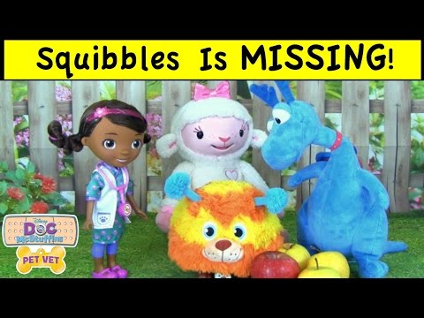 Doc McStuffins Pet Vet "The Search For Squibbles” Play Episode Toy Video