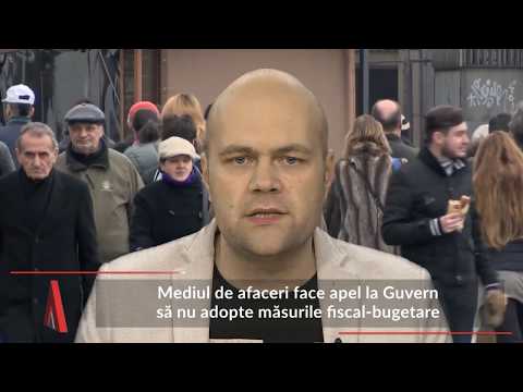 Stiri Mediafax 19 Decembrie - Mediul de afaceri, apel la Guvern să nu adopte măsurile fiscale
