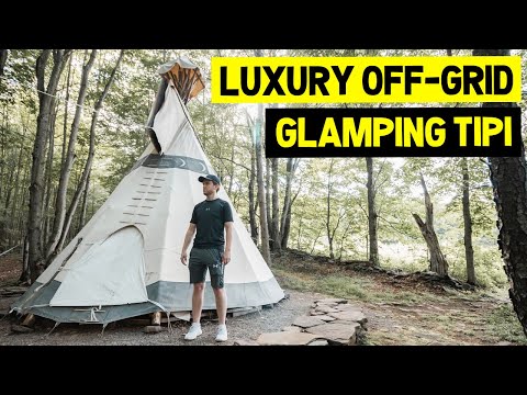 LUXURY OFF-GRID GLAMPING TIPI! (Full Airbnb Glamping Tipi Tour)