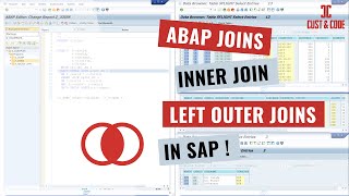 SAP ABAP Joins - Inner Join - Left Outer Join - Examples [english]