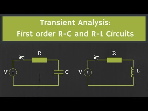 Transient Analysis: First order R C and R L Circuits