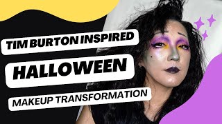 Tim Burton inspired Halloween Makeup transformation / Beetlejuice