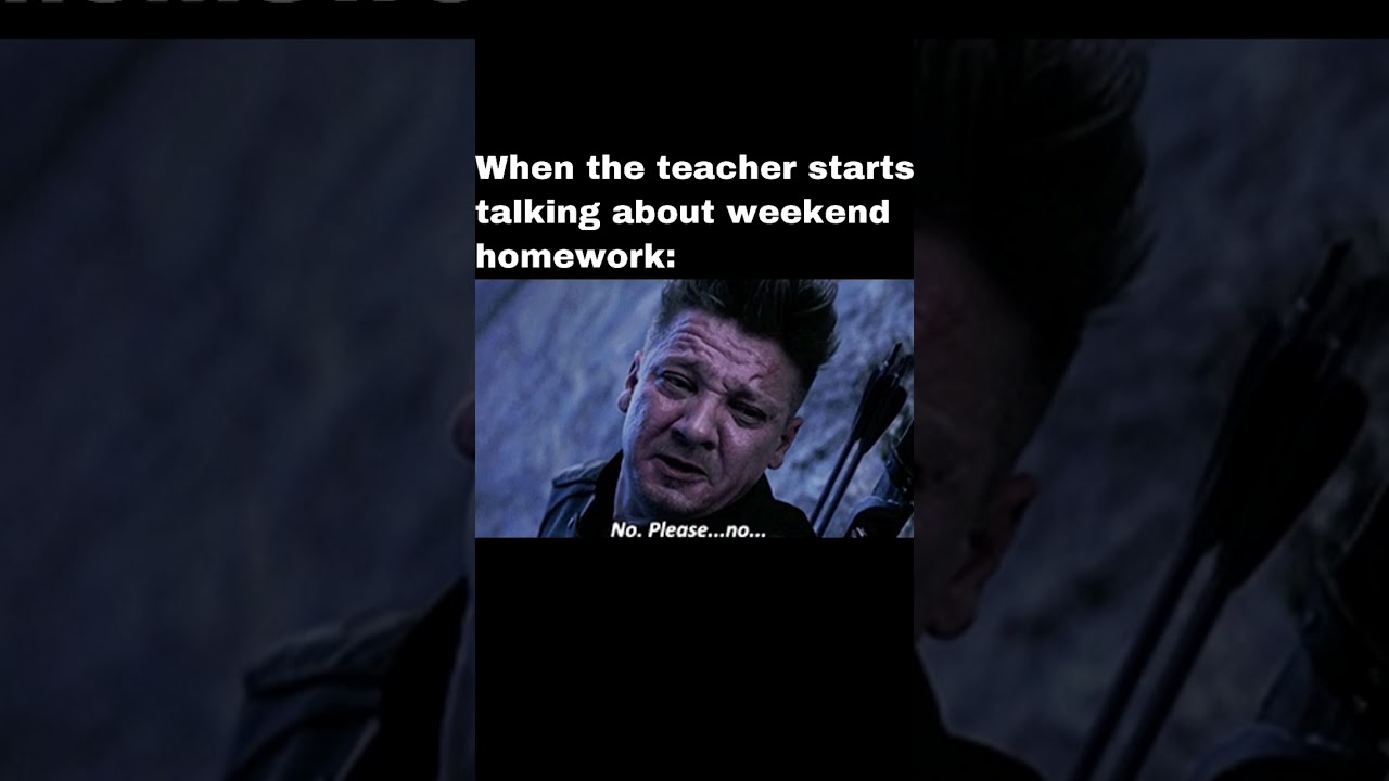 When your #teacher starts talking about weekend #homework #school