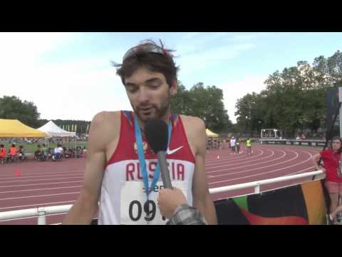 Interview: Egor Sharov men's 800m T12 final - 2013 IPC Athletics World Championships Lyon