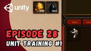 RTS Game Tutorial | Unity | Episode 28 - Unit Training #1