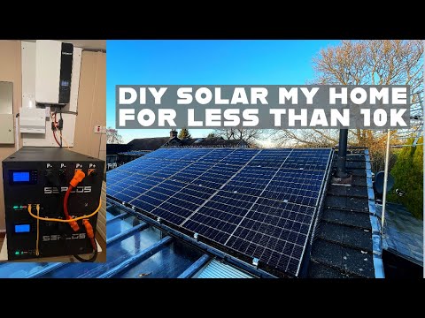 DIY Solar my home FULL INSTALL VIDEO.