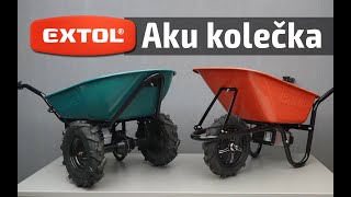 Fúrik na aku pohon dvojkolesový, 1x 40V/6Ah, 100l, max. 260kg, EXTOL INDUSTRIAL