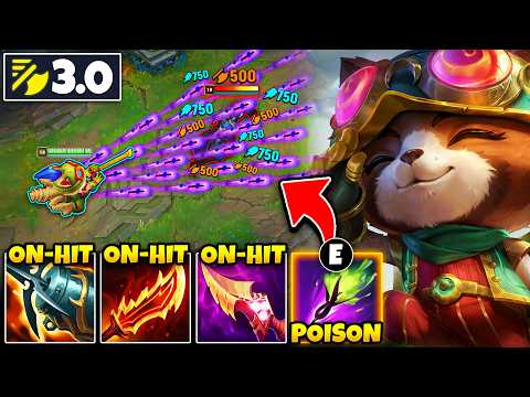 Teemo but I have so much attack speed it looks like I'm hacking (3.0 ATTACK SPEED WTF?)