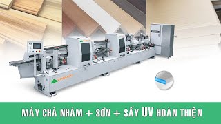 Máy chà nhám - sơn - sấy UV cạnh hoàn thiện Woodmaster