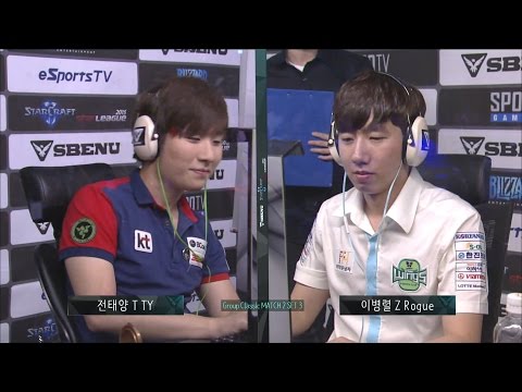 [SBENU SSL 2015] TY vs Rogue RO.16 Group Classic Match2 set3 -EsportsTV, Starcraft 2