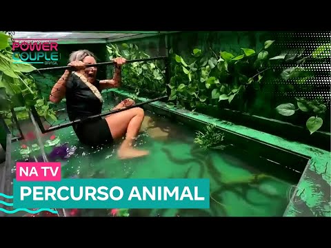 Esposas precisam passar por percurso cheio de bichos na Prova das Mulheres| Power Couple