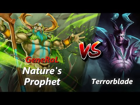 GeneRaL offlane Nature's Prophet vs Terrorblade/Silencer | First 10 minutes