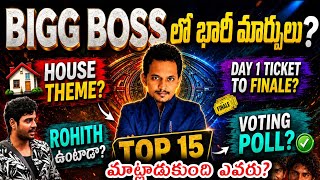 BIGG BOSS TELUGU 10 HOUSE THEME CONCEPT UPDATES | CELEBRITY CONTESTANTS? VOTING POLL BY SRINU65