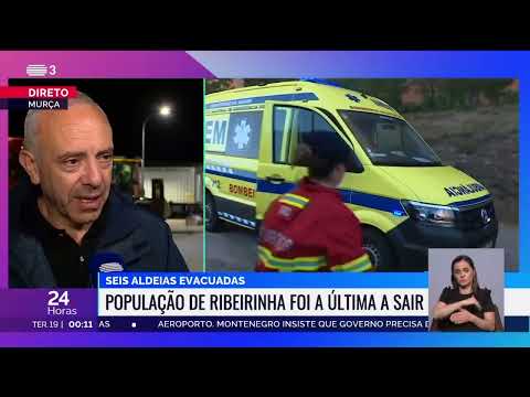 Ponto de situa&ccedil;&atilde;o do Inc&ecirc;ndio no Concelho de Mur&ccedil;a &agrave;s 24h00 (18/07/2022)