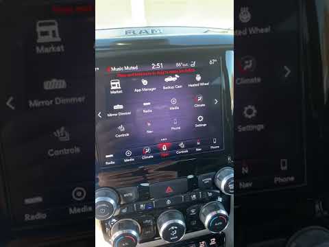 Turn off the park assist braking on Ram 1500 Laramie