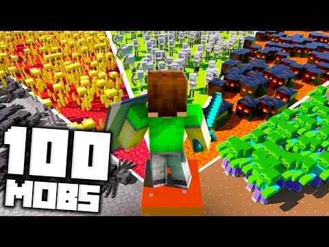 Sub's World - 1 Player vs 100 of Every Mob in Survival Minecraft!