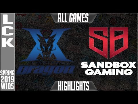 KZ vs SB Highlights ALL GAMES | LCK Spring 2019 Week 1 Day 5 | King-Zone DragonX vs Sandbox Gaming