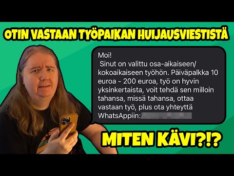 Varo tätä "työtarjousta" - Oikeita töitä vai KUSETUS?!?