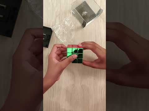 ASMR Unboxing of Metallic 3x3 Cube #shorts  #rubikscube #asmr