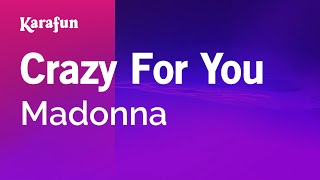 Karaoke Crazy For You - Madonna *