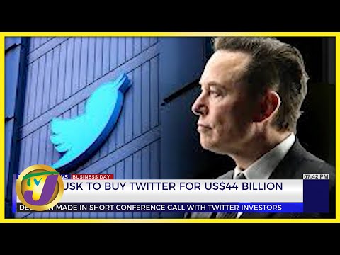 Elon Musk To Buy Twitter for US$44 Billion TVJ Business Day Sept 13 2022