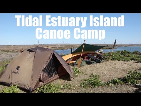 River Medway Canoe Trip - Part 2. Tidal Island Wild Camp. U-Boat Wrecks.  Burntwick Island.