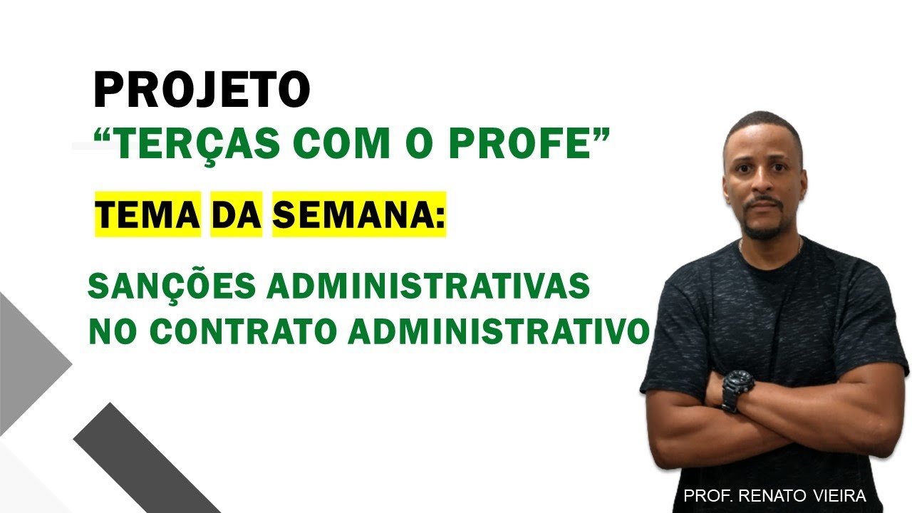 Projeto "Terças com o Profe" - Tema27: "Sanções Administrativas (Lei 14133/2021) ".