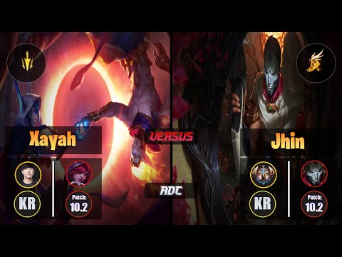 Ruler XAYAH (ADC) [Lethal Tempo] VS JHIN - Challenger KR Patch 10.2