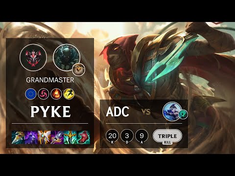 Pyke ADC vs Ashe - EUW Grandmaster Patch 11.7