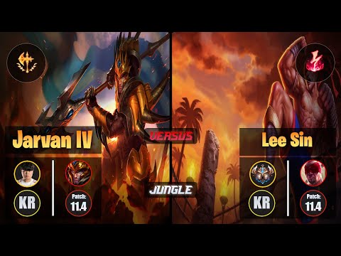 Clid JARVAN IV (Jungle) [Conqueror] VS LEE SIN - Challenger KR Patch 11.4