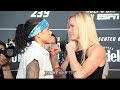 AMANDA NUNES AND HOLLY HOLM FACE OFF AT UFC 239 MEDIA DAY