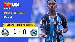 GRÊMIO 1 X 0 CORITIBA | PROMESSA GARANTE A VITÓRIA DO GRÊMIO | MELHORES MOMENTOS | BRASILEIRÃO