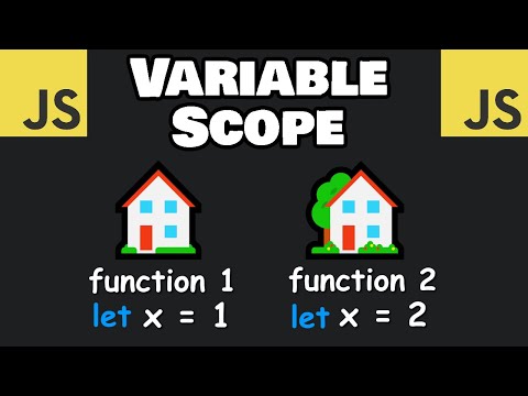 Learn JavaScript VARIABLE SCOPE in 5 minutes! 🏠