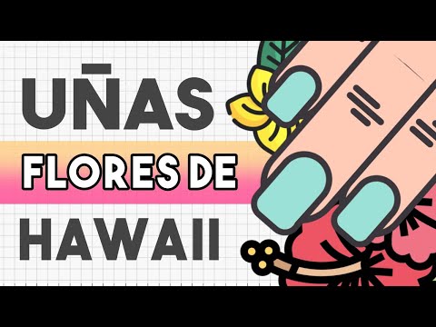 ¡CASI SALE MAL! · UÑAS FLORES DE HAWAII 🌸