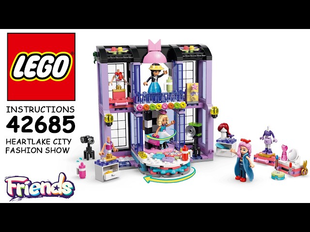 Vídeo relacionado con LEGO Friends Heartlake City Fashion Show - Juego de Vestir Muñecas con 3 Personajes, Pasarela, Ropa y Accesorios de Moda Personalizables Inc. Faldas y Abrigos - Regalo para Niñas de 7+ Años - 42685