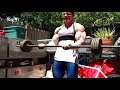 Arm blaster straight bar curls