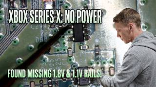 Xbox Series X Not Turning On - Shorted 1.1v (And Missing 1.8v) Power Rail Repair