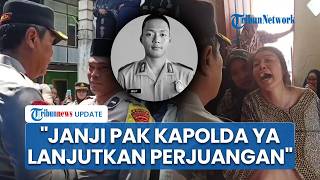 Tangis Histeris Ibunda Bripda DP Sembari Genggam Tangan Kapolda Sulsel, Minta Kasus Diusut Tuntas
