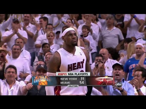 (2012 NBA Playoffs) LeBron James Full Highlights vs. New York Knicks - 32 Pts (Game 1)