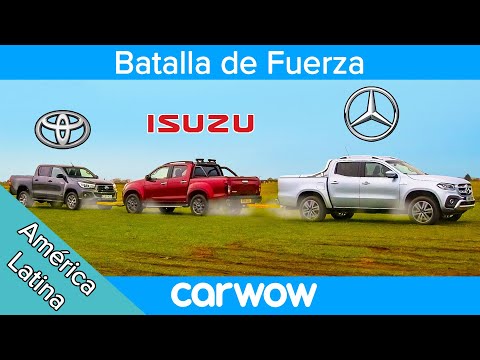 Mercedes Clase-X vs Toyota Hilux vs Isuzu D-Max: ¡TIRA Y AFLOJA PICKUP!