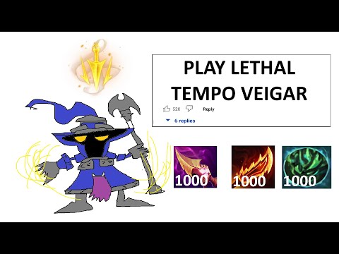 LETHAL TEMPO VEIGAR WITH UNLIMITED SCALING AUTO ATTACKS IS TERRIFYING