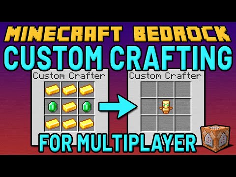 Custom Crafting System for Multiplayer! (Minecraft Bedrock) Designed for Realms and Servers!!