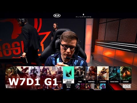 Vitality vs Rogue | Week 7 Day 1 S10 LEC Spring 2020 | VIT vs RGE W7D1